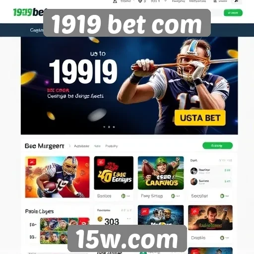 Oferta de jogos e apostas disponíveis no 1919 bet com