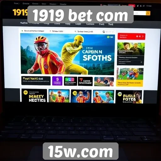 Análise da interface do usuário do site 1919 bet com